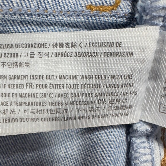 Abercrombie & Fitch 90s Straight Ultra High Rise Jeans NWT Women’s Sz 24L Blue - Picture 11 of 15